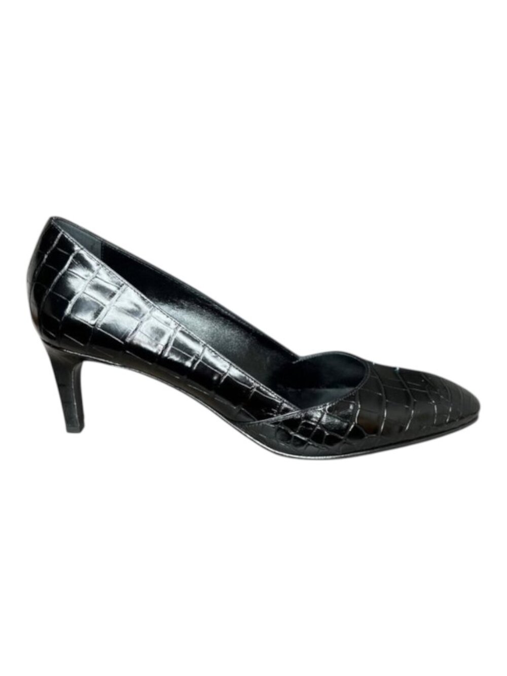Hermes NIB Mississippiensis Alligator Lisse Noir Scarlett 60 Pump Shoes EU 41